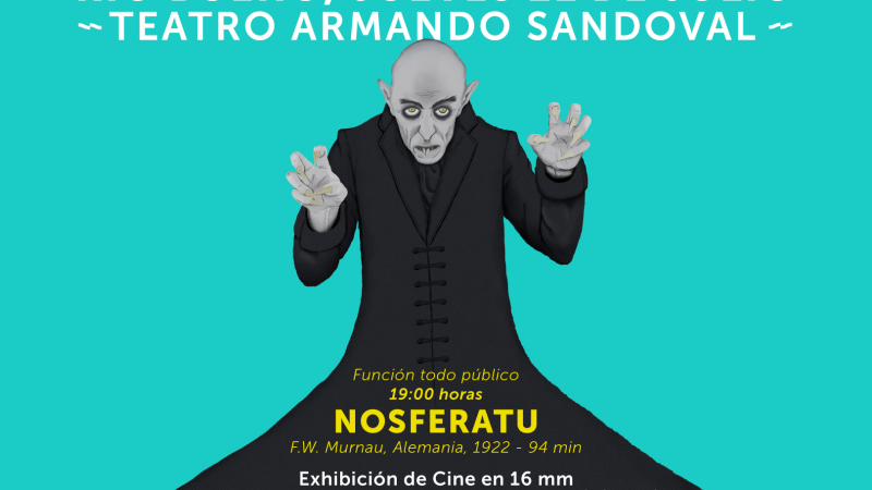 FICValdivia en Invierno: clásico alemán Nosferatu será musicalizada en vivo y proyectada en el Teatro Armando Sandoval de Río Bueno