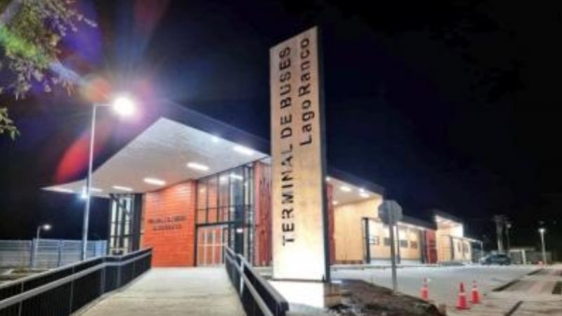 Lago Ranco tiene nuevo terminal de buses: comenzará a funcionar el próximo miércoles